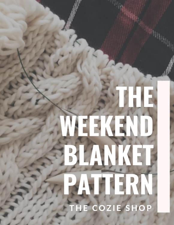 The Weekend Blanket Knitting Pattern THE COZIE SHOP